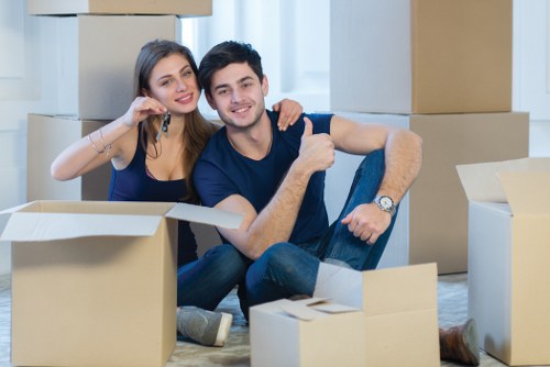 Customer reviewing self storage terms and booking details
