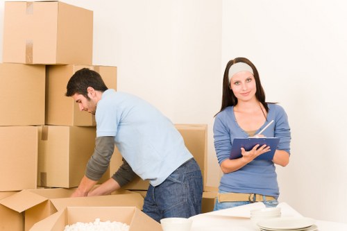 Professional furniture storage facility in Belgravia with secure access