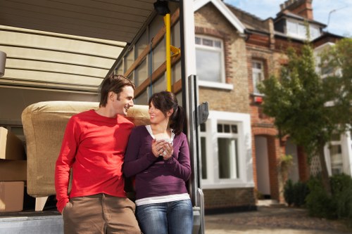 Packed household items prepared for long-term storage in Belgravia