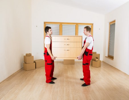 Well-organised storage area with clear walkways and tidy units